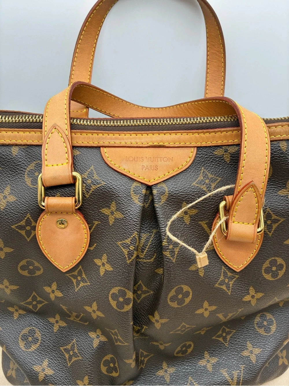 Louis Vuitton Monogram Palermo PM Canvas Shoulder Bag with COA and LV dust bag.